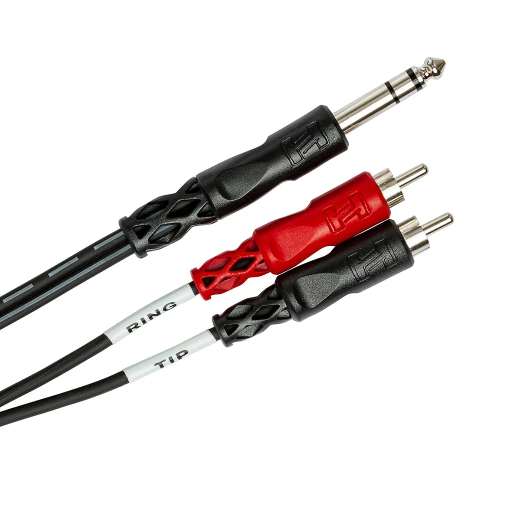 Hosa Technology 1/4 in TRS to Dual RCA Insert Cable 3ft - Image 2