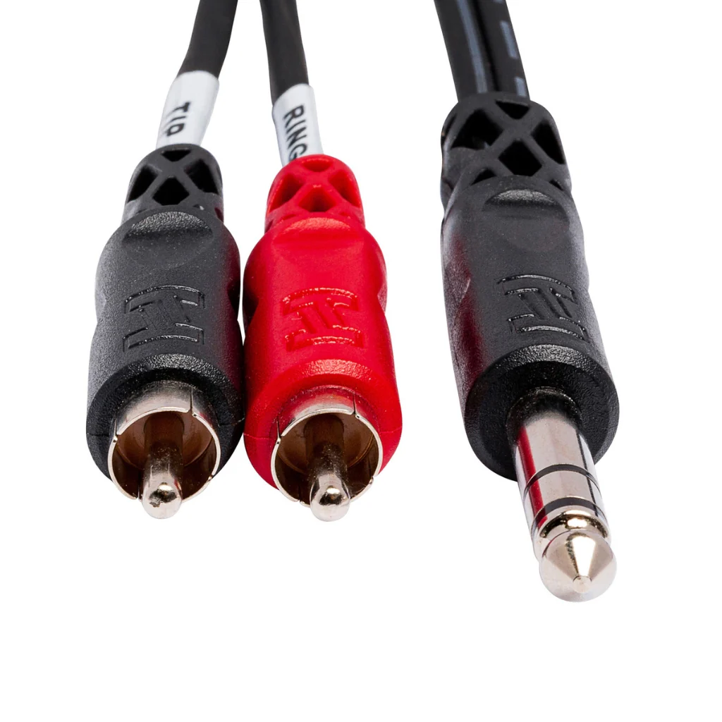 Hosa Technology 1/4 in TRS to Dual RCA Insert Cable 3ft - Image 3