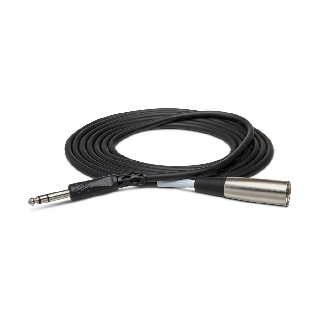 Hosa Technology 1/4 in TRS to XLR3M Balanced Interconnect Cable 15ft