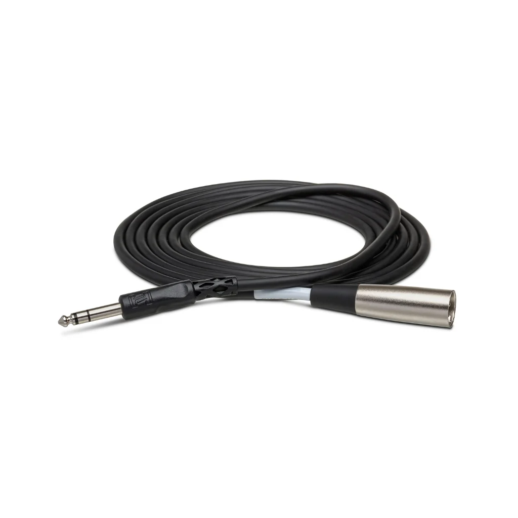 Hosa Technology 1/4 in TRS to XLR3M Balanced Interconnect Cable 5ft