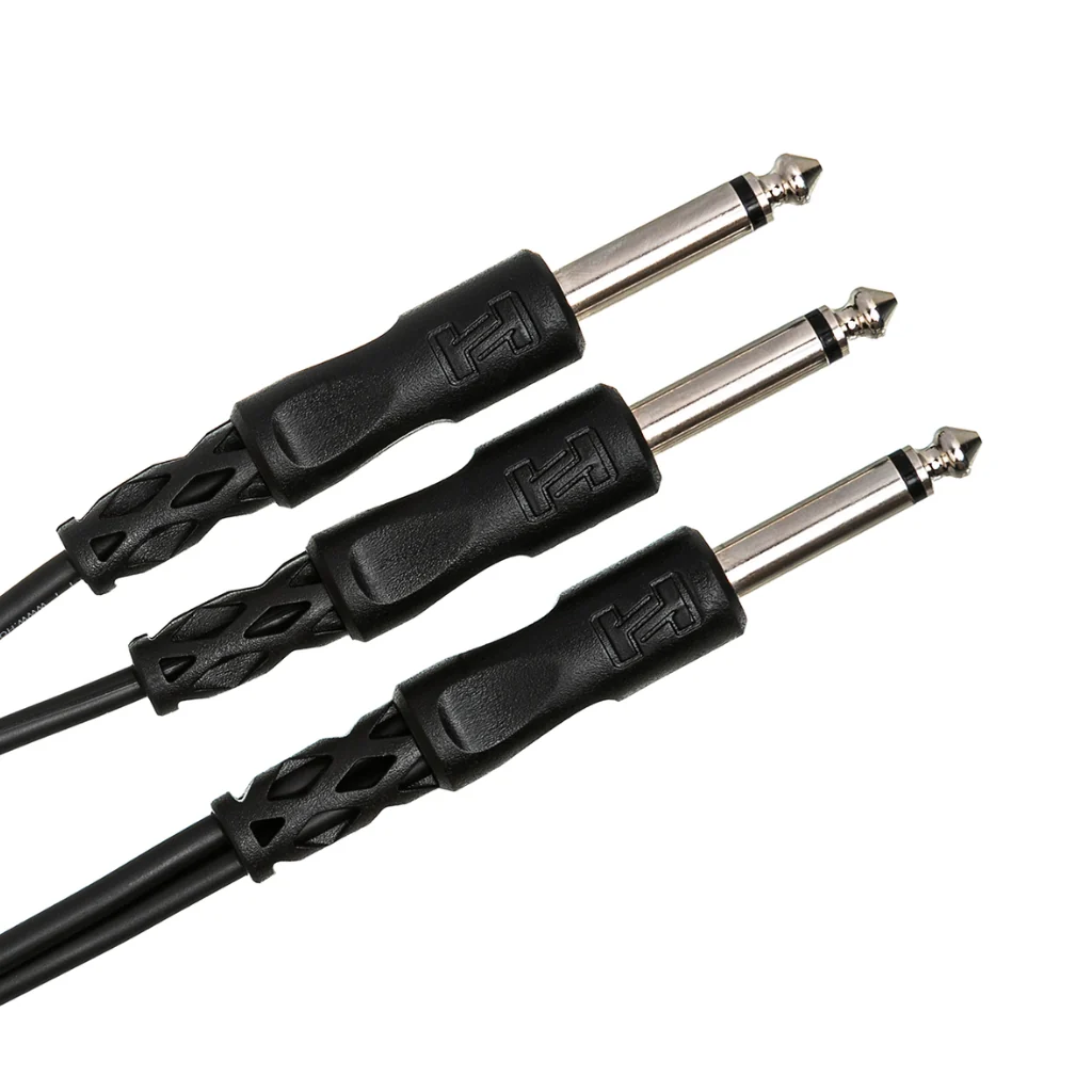 Hosa Technology 1/4 in TS to Dual 1/4 in TS Y Cable 3ft - Image 2