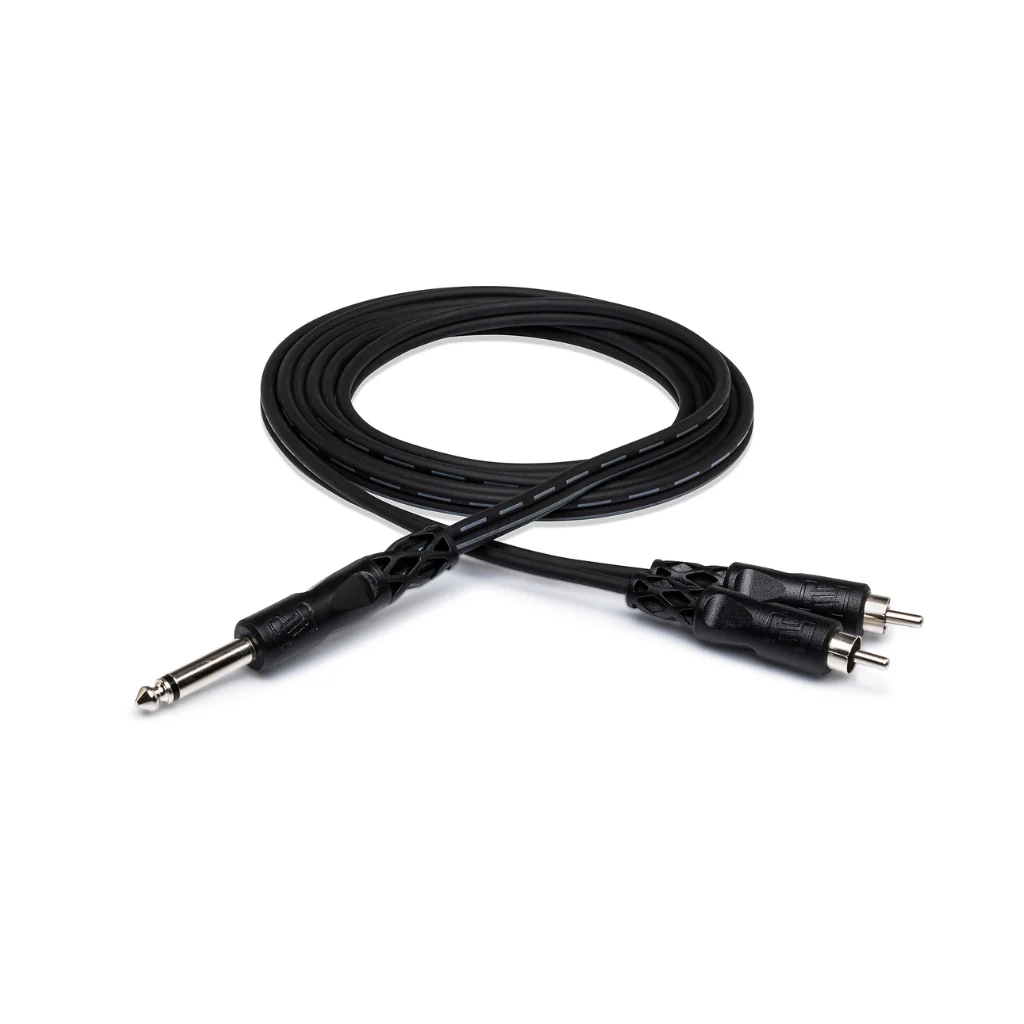 Hosa Technology 1/4 in TS to Dual RCA Y Cable 2m