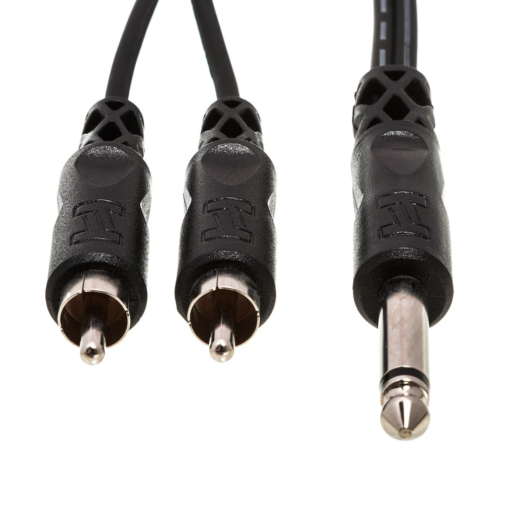 Hosa Technology 1/4 in TS to Dual RCA Y Cable 2m - Image 3