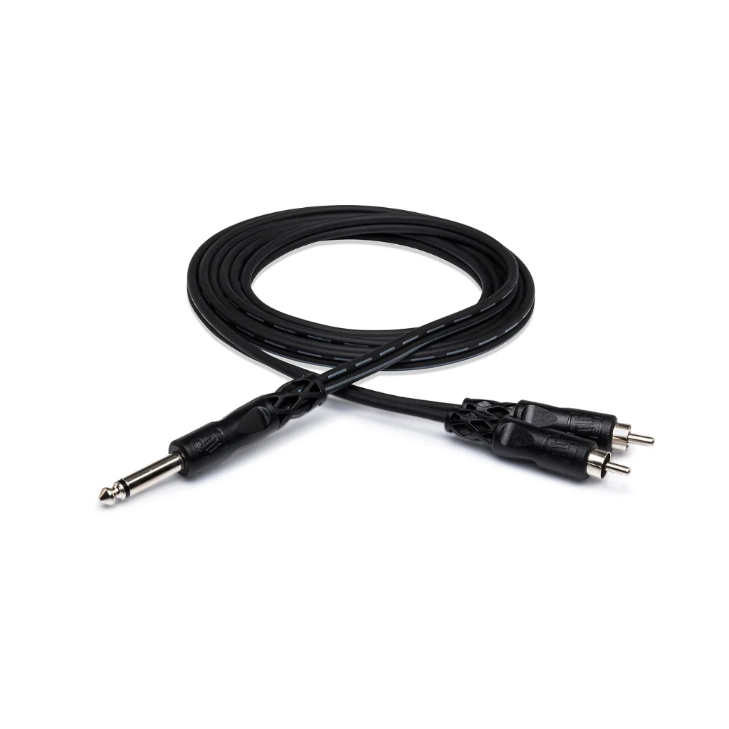 Hosa Technology 1/4 in TS to Dual RCA Y Cable 3m