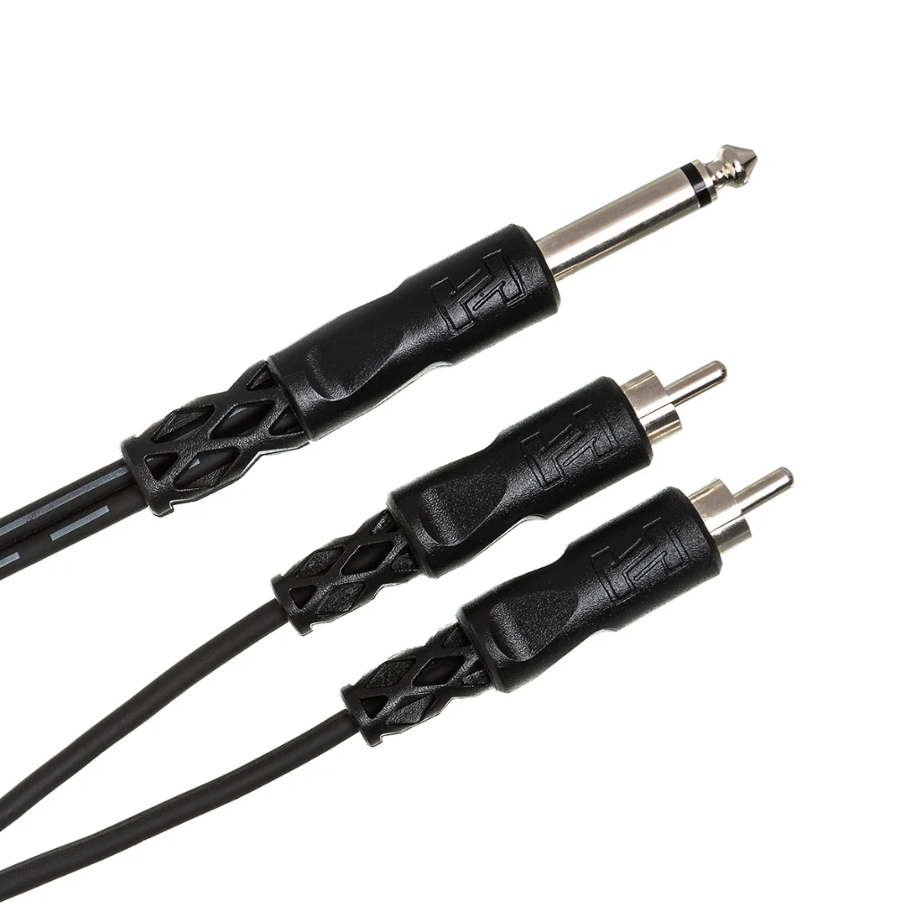 Hosa Technology 1/4 in TS to Dual RCA Y Cable 3m - Image 2
