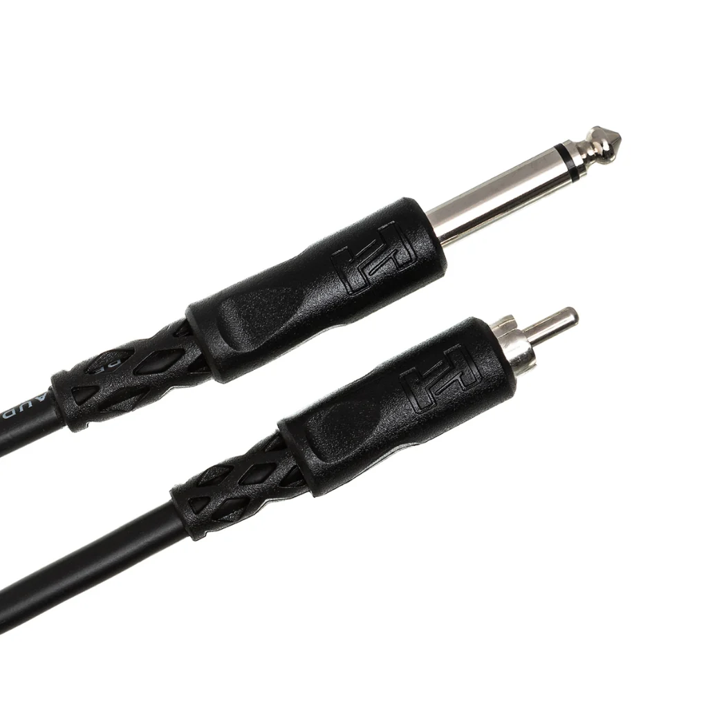 Hosa Technology 1/4 in TS to RCA Unbalanced Interconnect Cable 15ft - Image 2