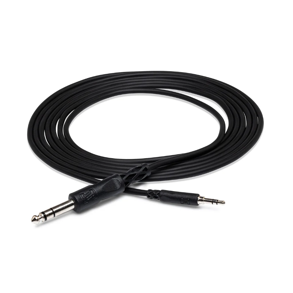 Hosa Technology 3.5 mm TRS to 1/4 in TRS Stereo Interconnect Cable 10ft