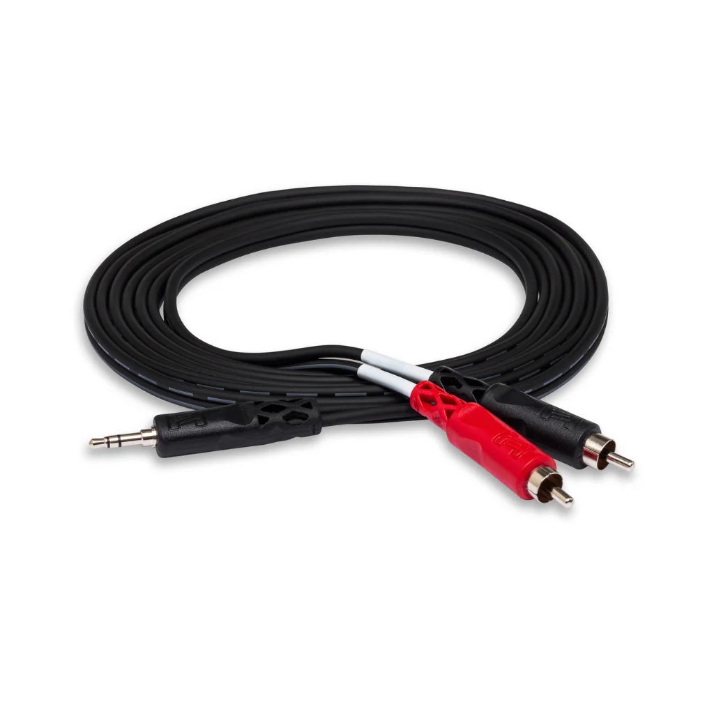 Hosa Technology 3.5 mm TRS to Dual RCA Stereo Breakout Cable 6ft