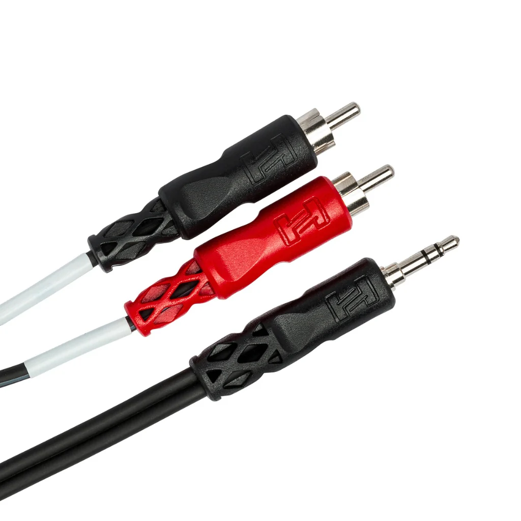 Hosa Technology 3.5 mm TRS to Dual RCA Stereo Breakout Cable 6ft - Image 2