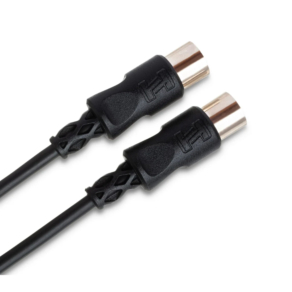Hosa Technology 5-pin DIN to Same MIDI Cable 15ft, Black - Image 2