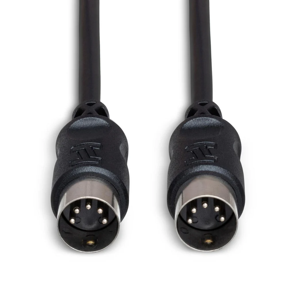 Hosa Technology 5-pin DIN to Same MIDI Cable 15ft, Black - Image 3