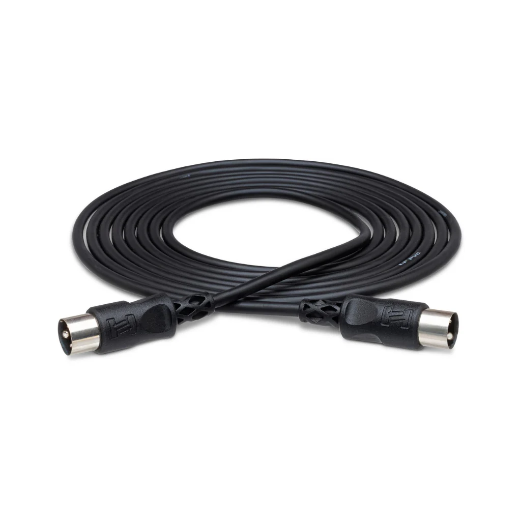 Hosa Technology 5-pin DIN to Same MIDI Cable Black 5ft