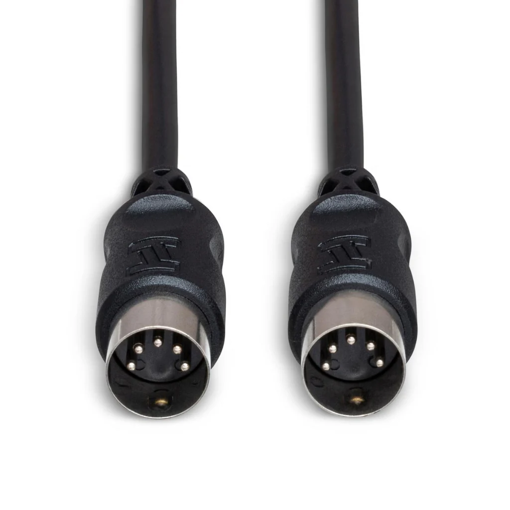 Hosa Technology 5-pin DIN to Same MIDI Cable Black 5ft - Image 3