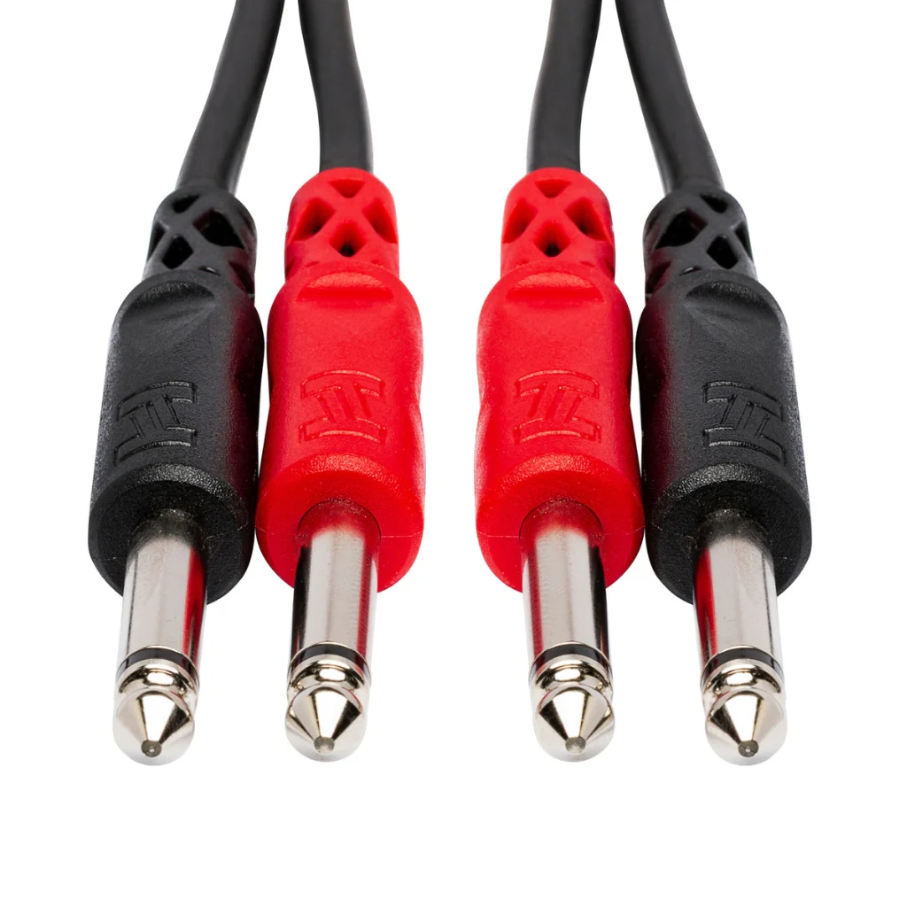 Hosa Technology Dual 1/4 in TS to Same Stereo Interconnect 1m - Image 3