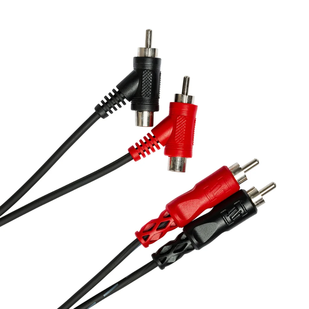 Hosa Technology Dual RCA to Dual Piggyback RCA Stereo Interconnect Cable 2m - Image 2
