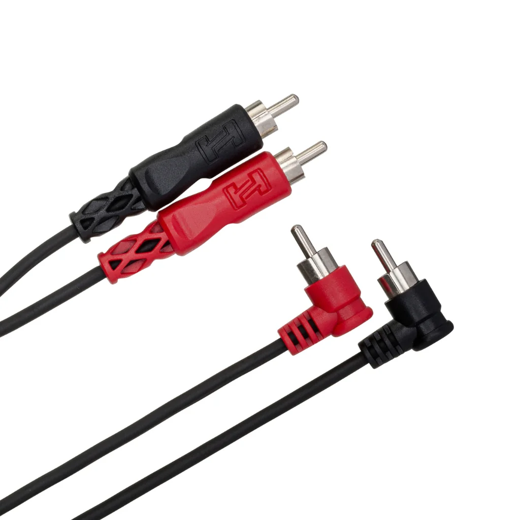 Hosa Technology Dual RCA to Dual Right-Angle RCA Stereo Interconnect Cable 2m - Image 2