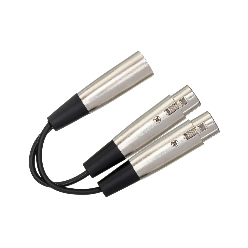 Hosa Technology Dual XLR3F to XLR3M Y Cable 1.5ft - Image 2