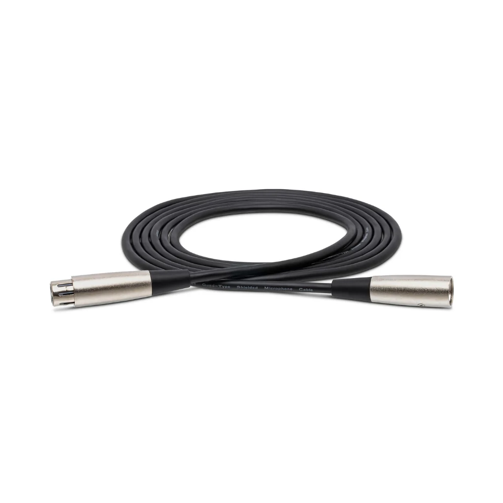 Hosa Technology XLR3F to XLR3M Quad Microphone Cable 10ft
