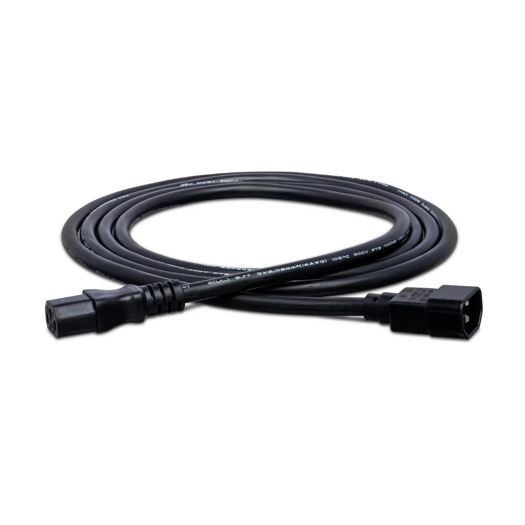 Hosa Technology IEC C14 to IEC C13 Power Extension Cord 8ft
