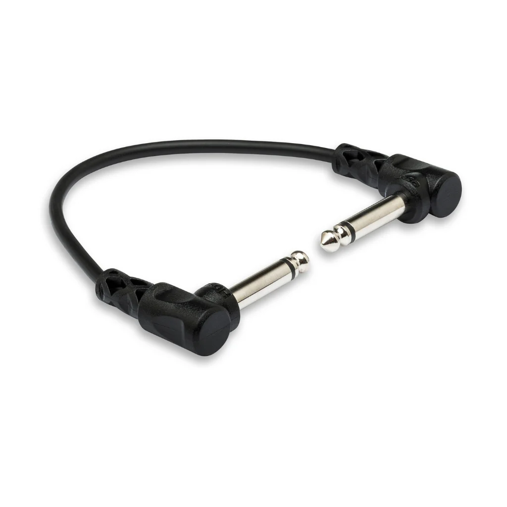 Hosa Technology Molded Right-Angle to Same Guitar Patch Cable 6 in 6 pc
