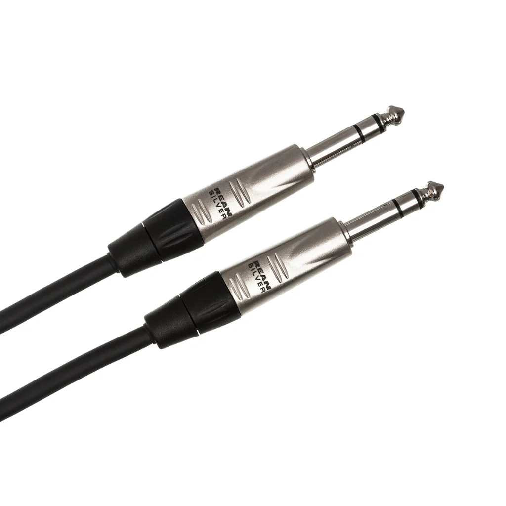 Hosa Technology REAN 1/4 in TRS to Same Pro Balanced Interconnect Cable 10ft - Image 2