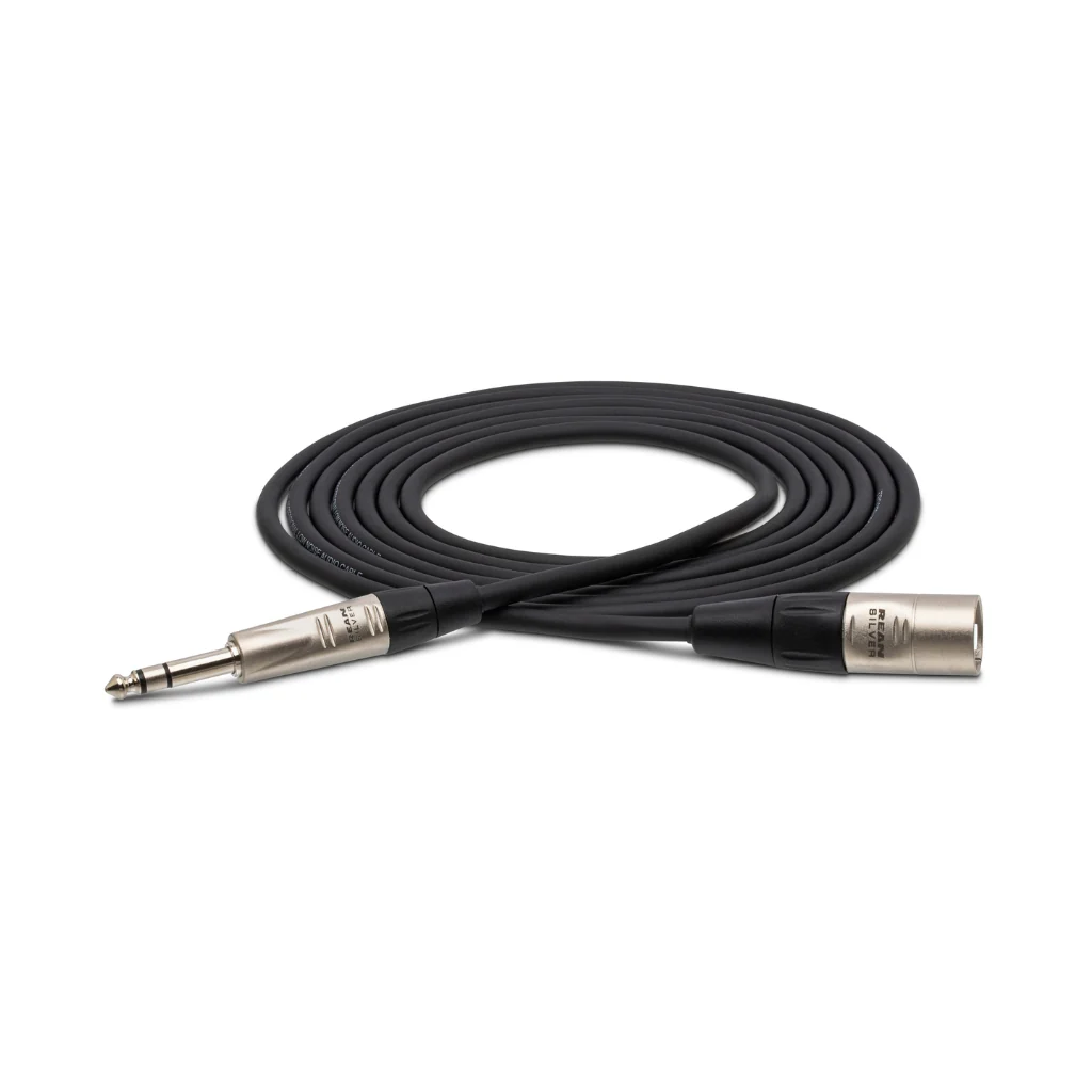 Hosa Technology REAN 1/4 in TRS to XLR3M Pro Balanced Interconnect Cable 15ft
