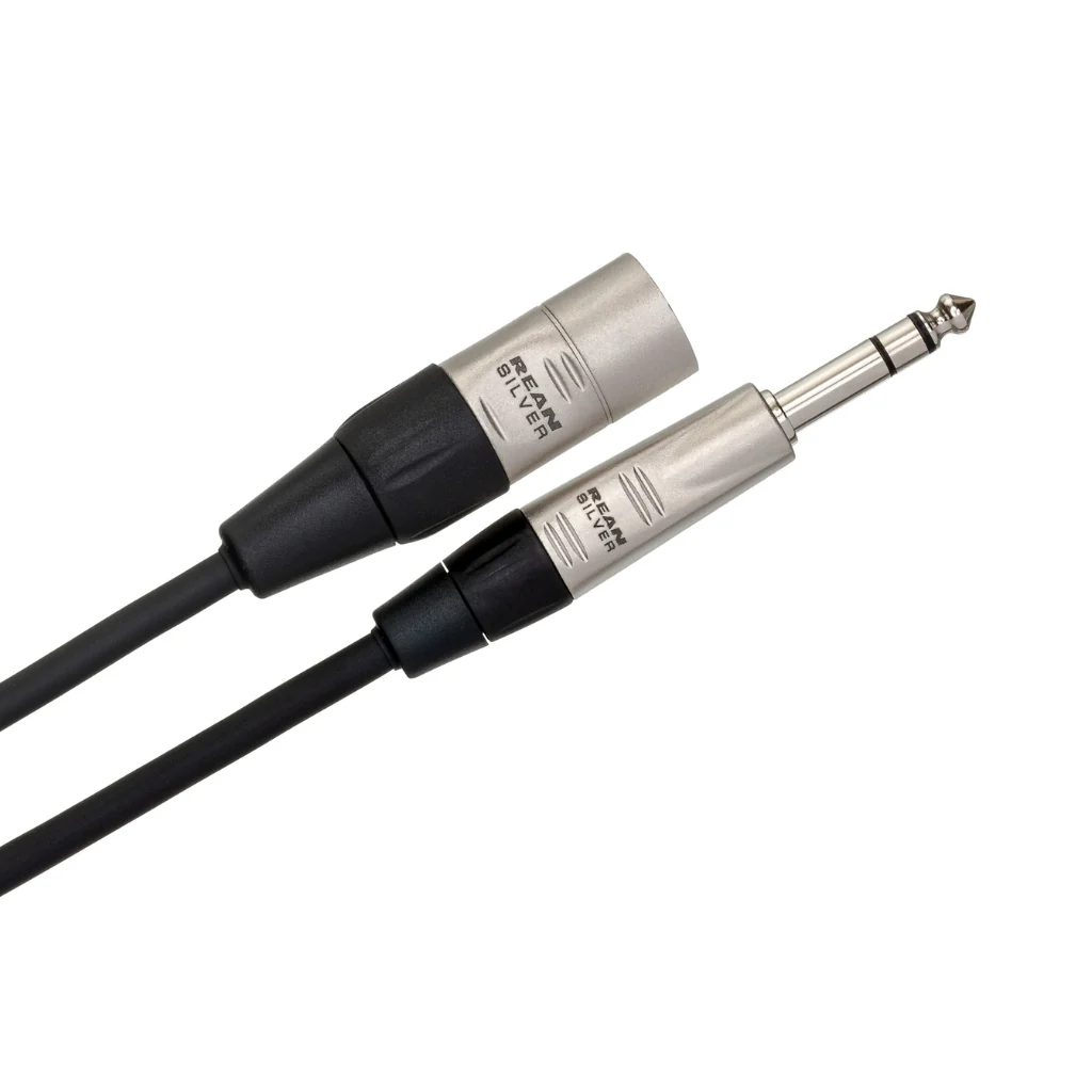 Hosa Technology REAN 1/4 in TRS to XLR3M Pro Balanced Interconnect Cable 15ft - Image 2