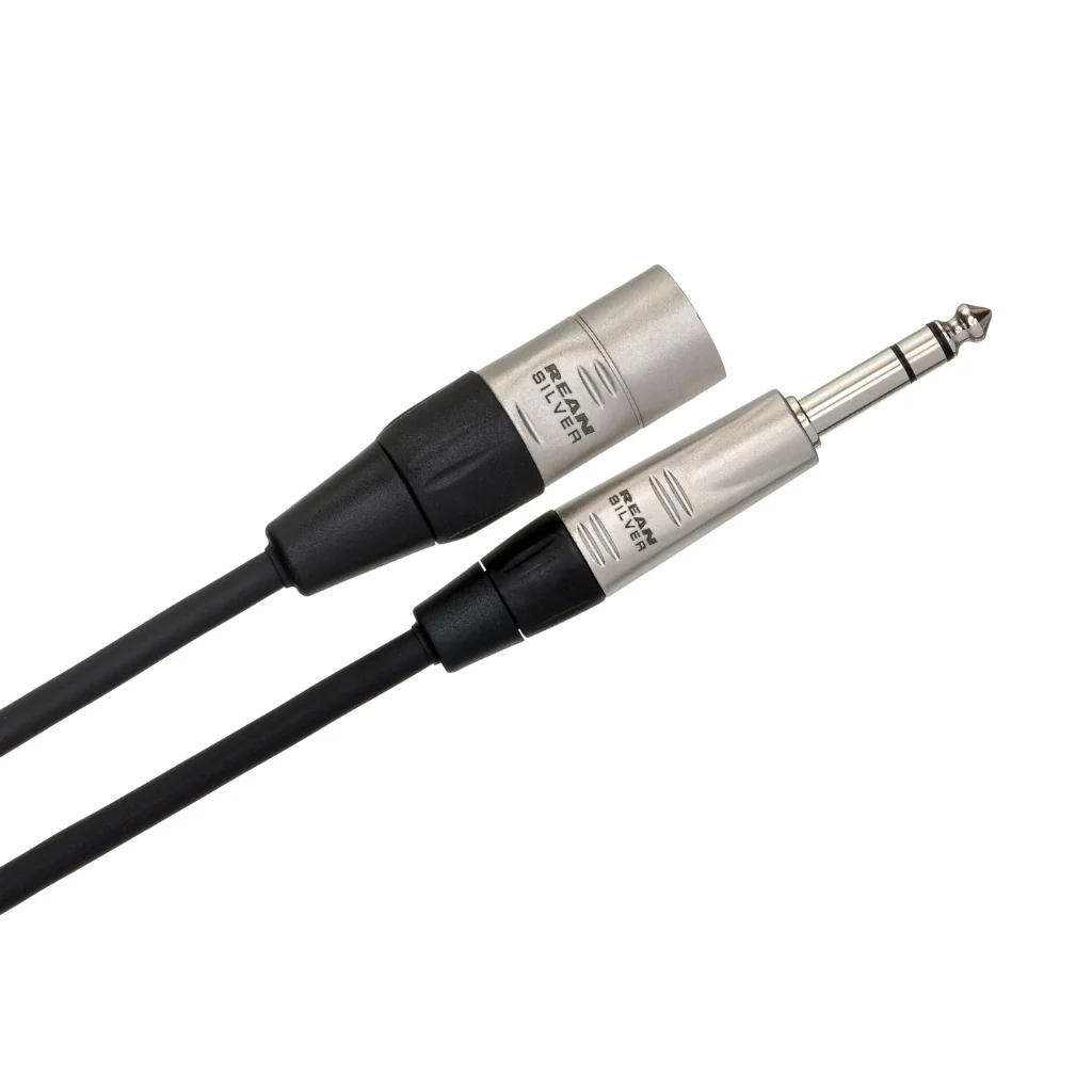 Hosa Technology REAN 1/4 in TRS to XLR3M Pro Balanced Interconnect Cable 3ft - Image 2