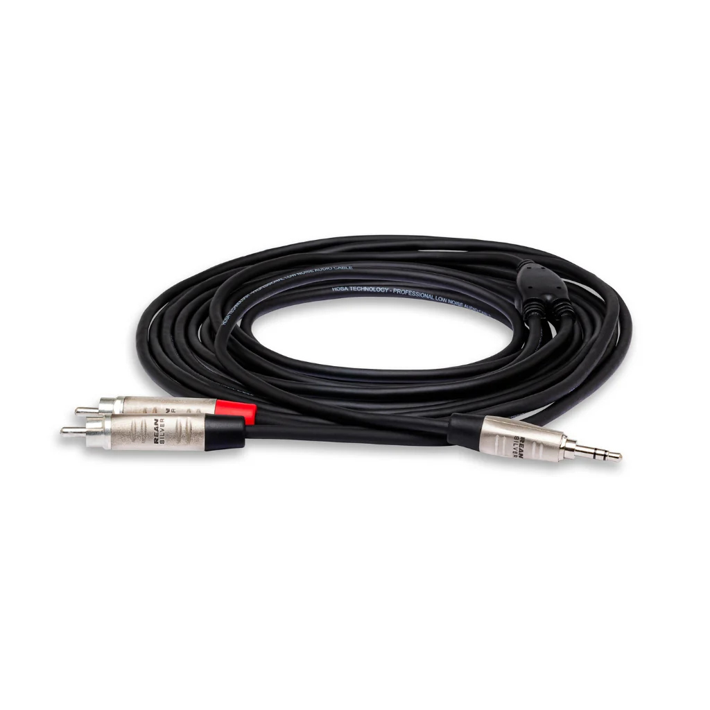 Hosa Technology REAN 3.5 mm TRS to Dual RCA Pro Stereo Breakout Cable 3ft