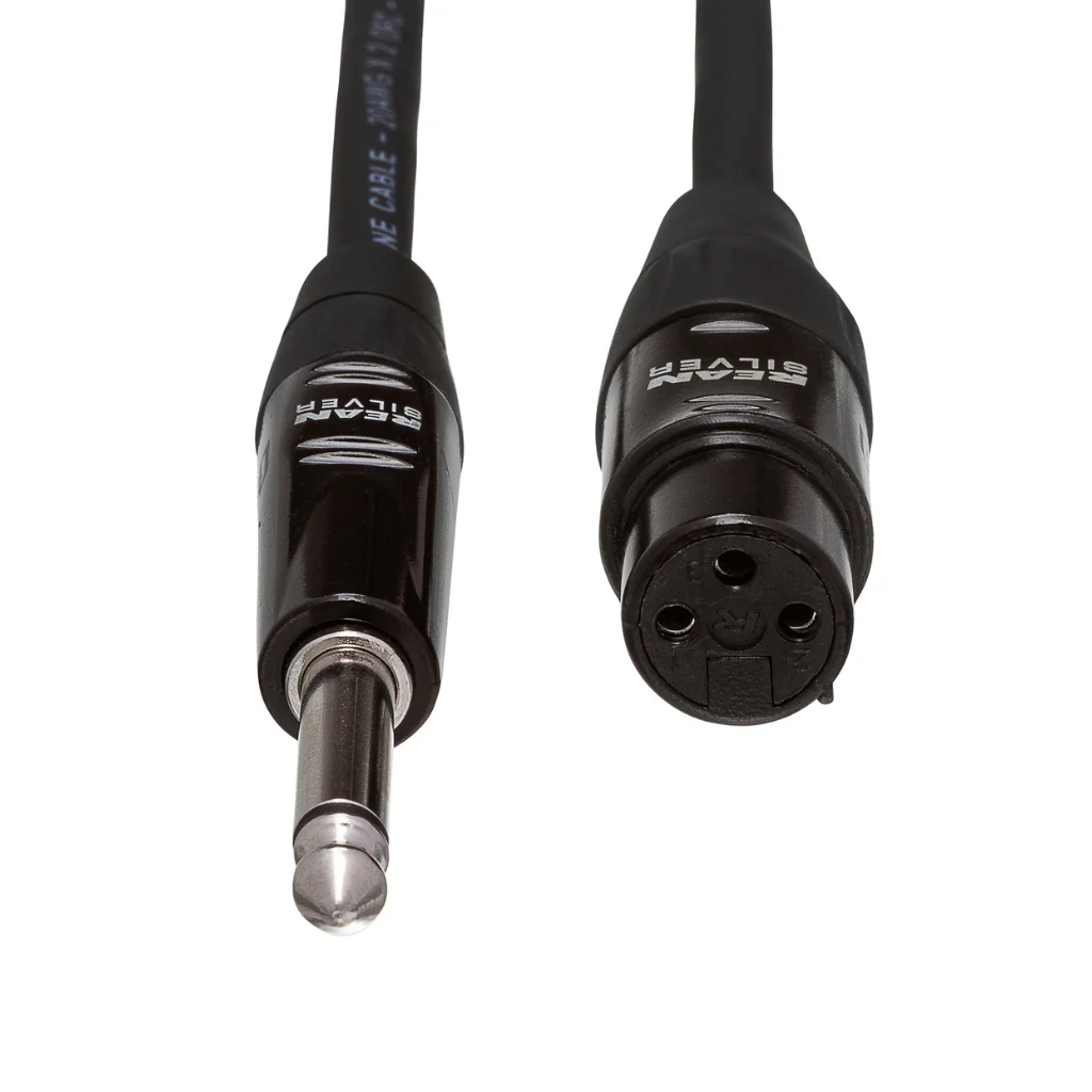 Hosa Technology REAN Hi-Z Female XLR3F to Male 1/4'' Microphone Cable 10ft - Image 3