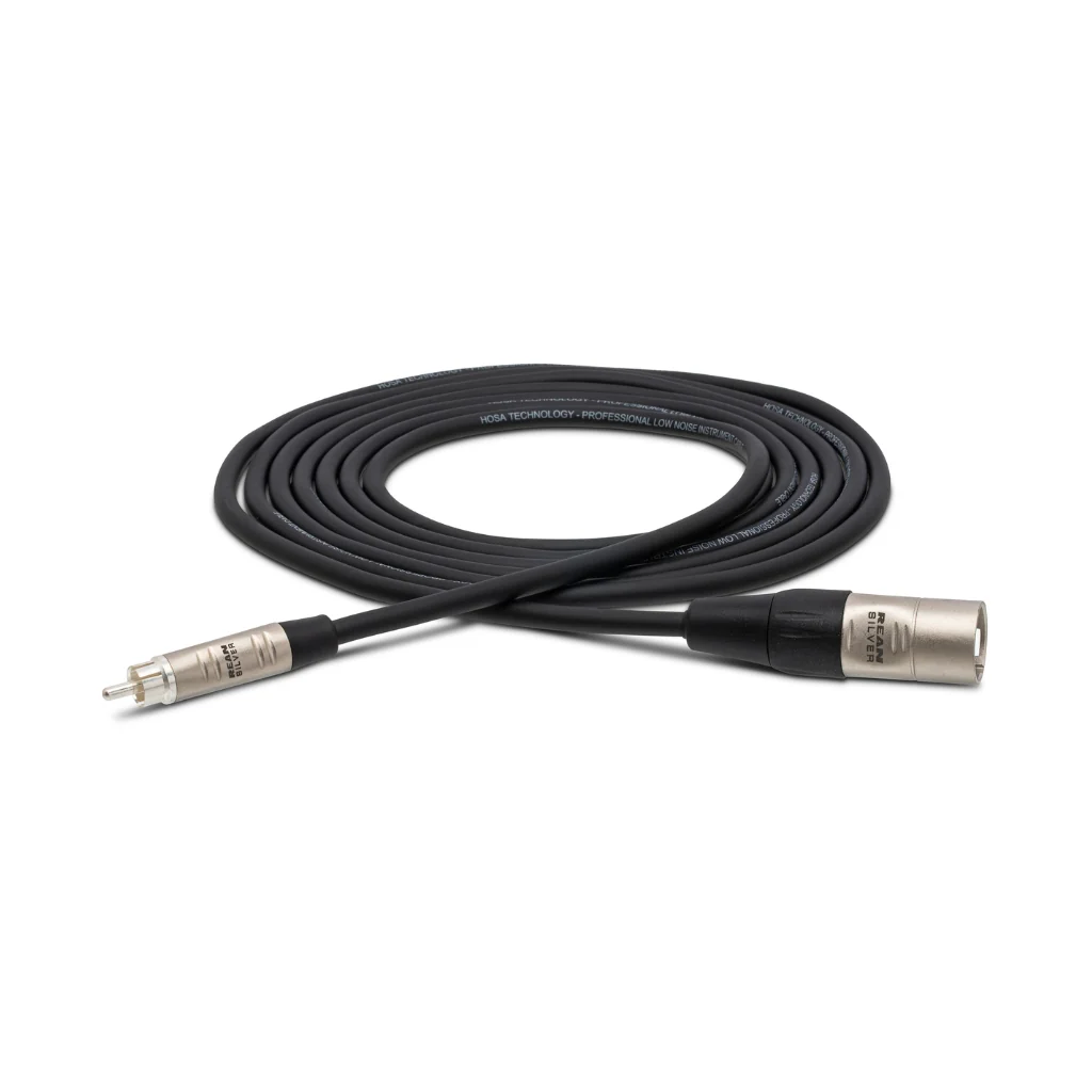 Hosa Technology REAN RCA to XLR3M Pro Unbalanced Interconnect Cable 10ft