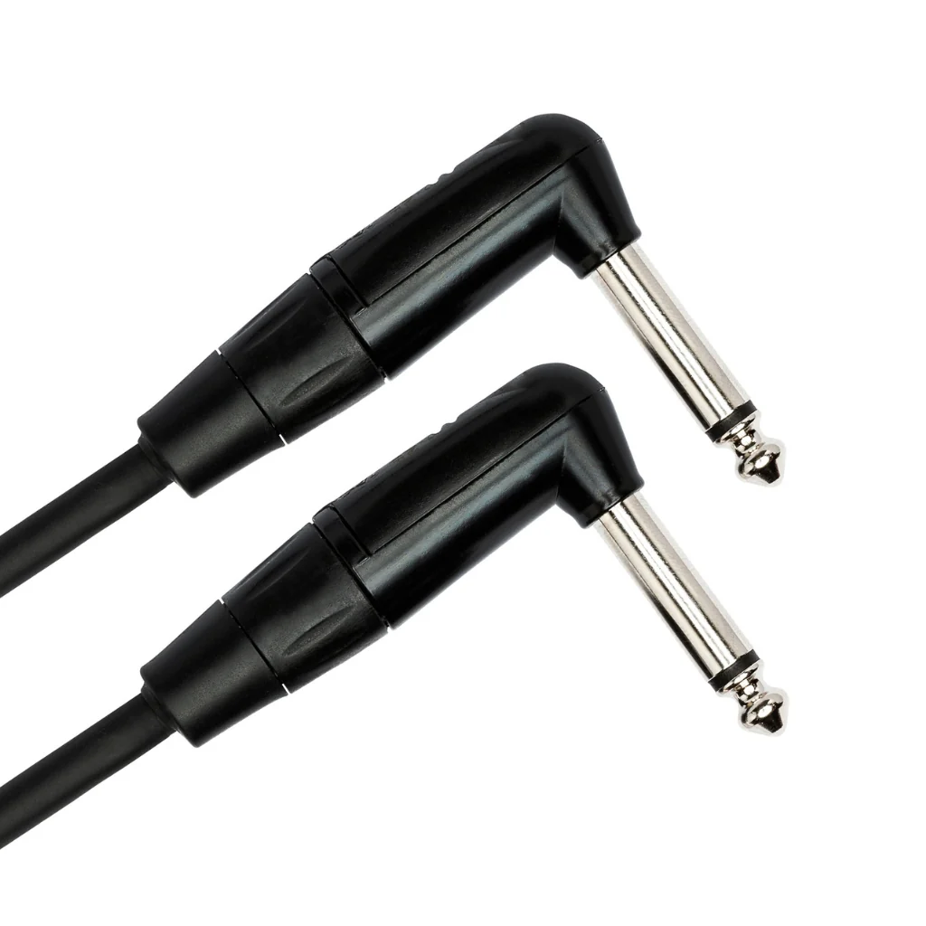 Hosa Technology REAN Right-angle to Same Pro Guitar Patch Cable 18" - Image 2