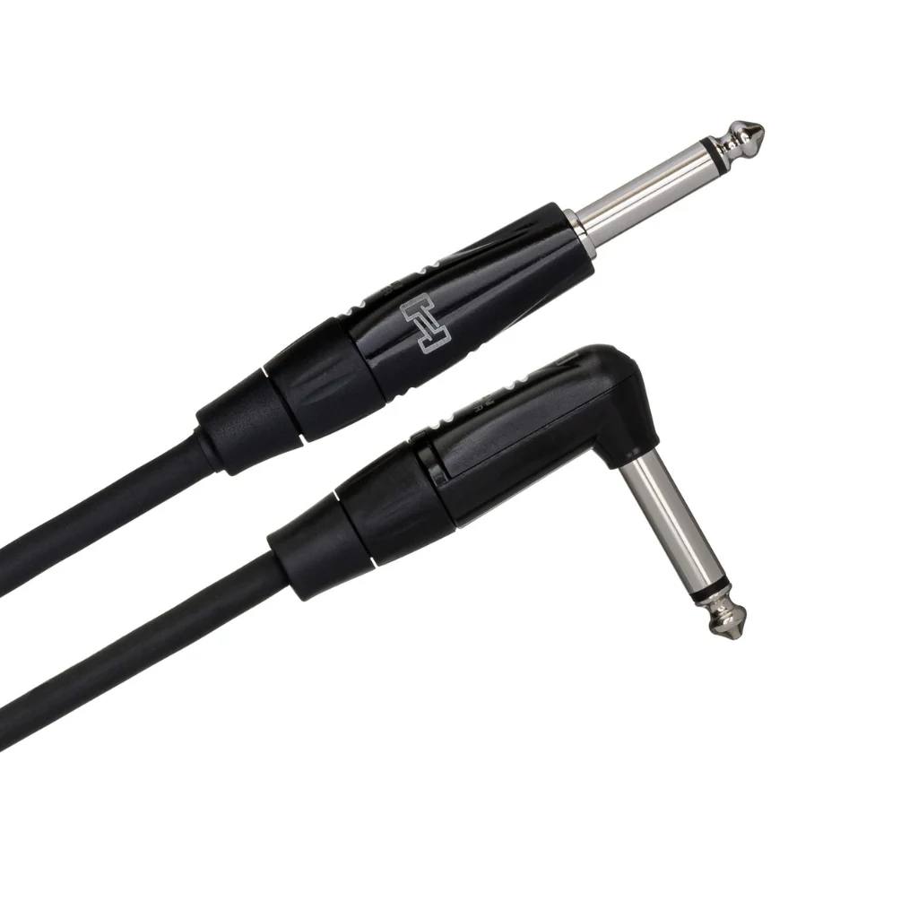 Hosa Technology REAN Straight to Right-Angle Pro Guitar Cable 10ft - Image 2