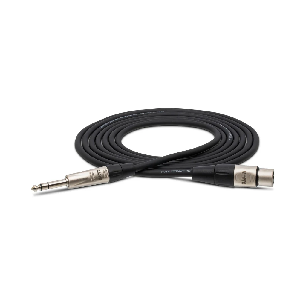 Hosa Technology REAN XLR3F to 1/4 in TRS Pro Balanced Interconnect Cable 1.5ft