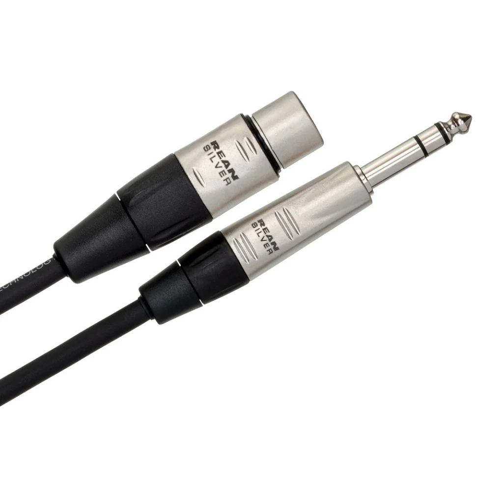 Hosa Technology REAN XLR3F to 1/4 in TRS Pro Balanced Interconnect Cable 10ft - Image 2