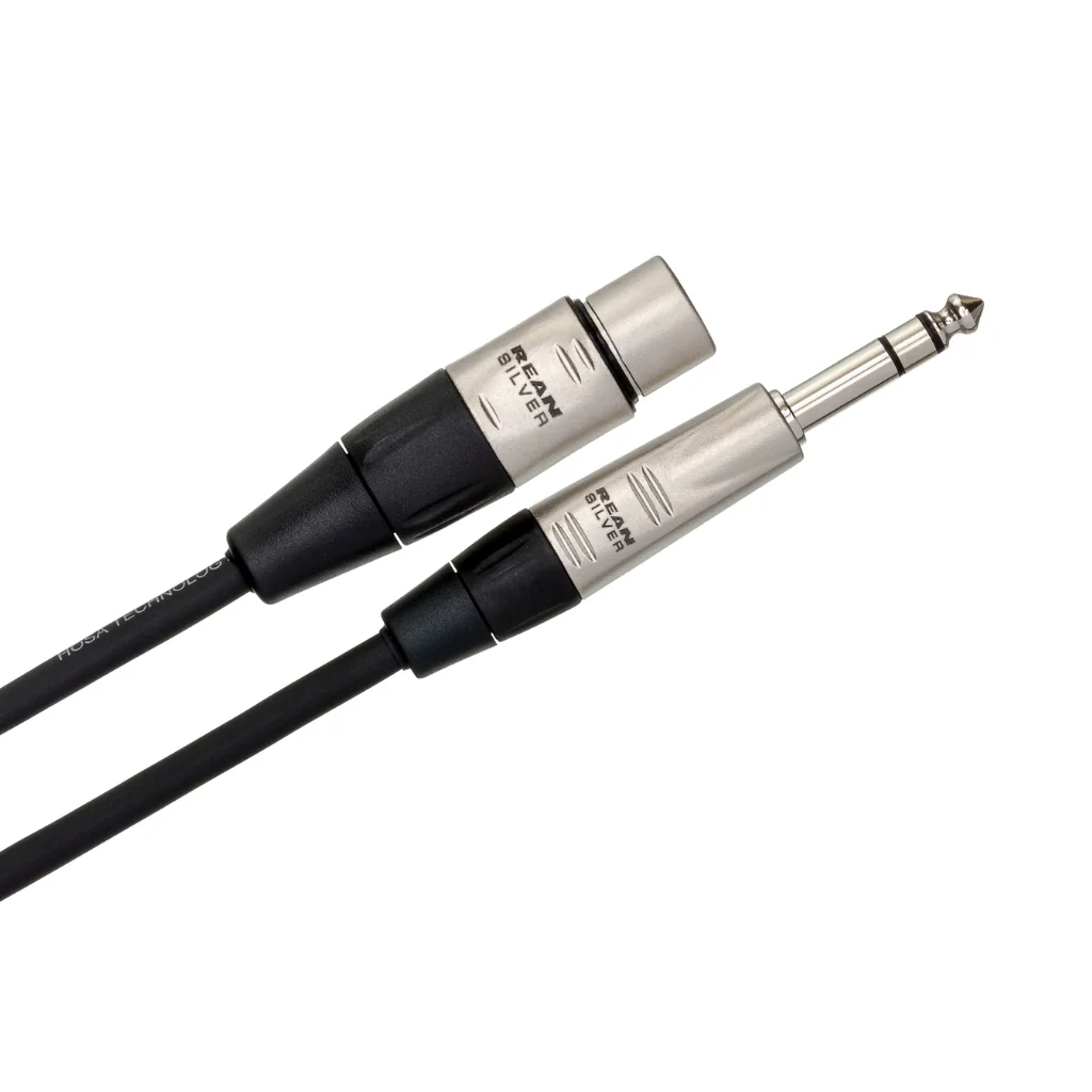 Hosa Technology REAN XLR3F to 1/4 in TRS Pro Balanced Interconnect Cable 15ft - Image 2