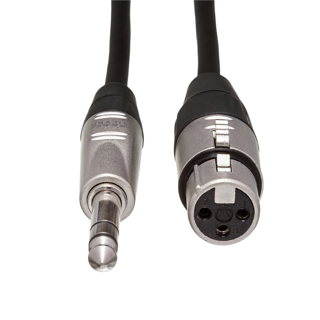 Hosa Technology REAN XLR3F to 1/4 in TRS Pro Balanced Interconnect Cable 15ft - Image 3