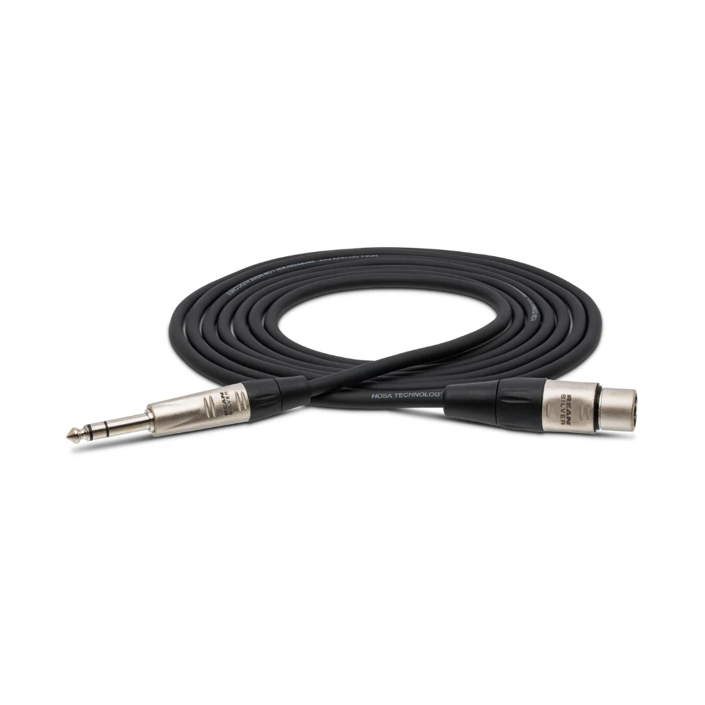 Hosa Technology REAN XLR3F to 1/4 in TRS Pro Balanced Interconnect Cable 3ft