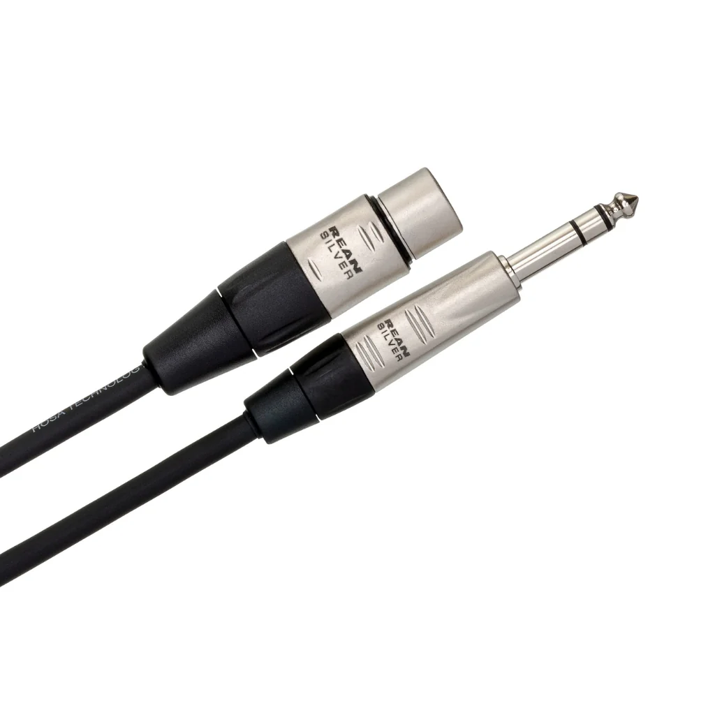 Hosa Technology REAN XLR3F to 1/4 in TRS Pro Balanced Interconnect Cable 3ft - Image 2