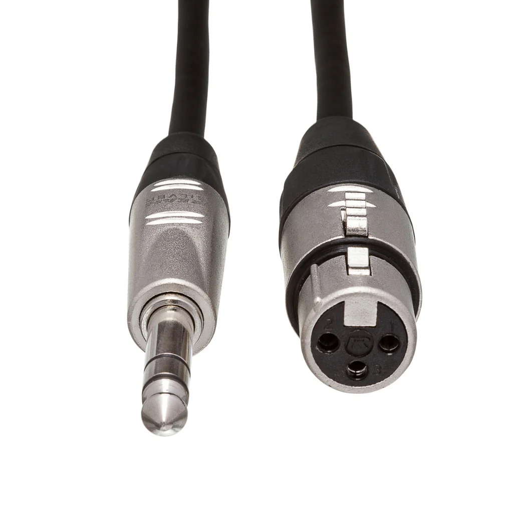 Hosa Technology REAN XLR3F to 1/4 in TRS Pro Balanced Interconnect Cable 3ft - Image 3