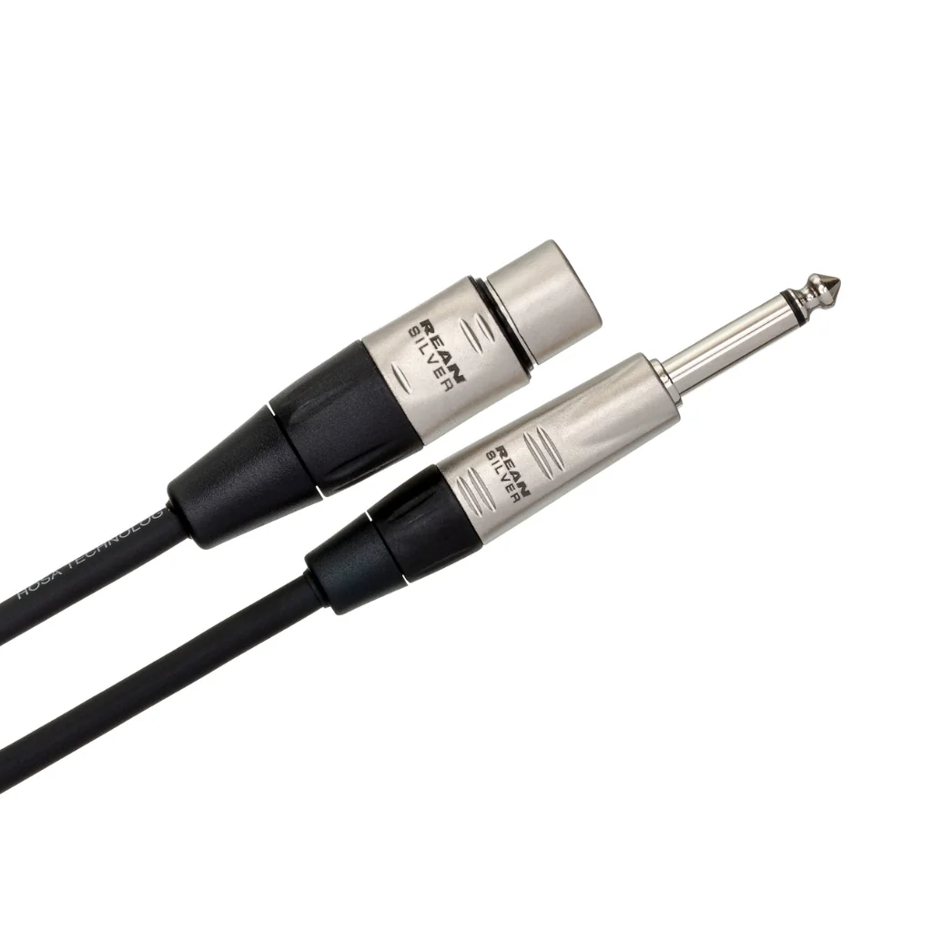 Hosa Technology REAN XLR3F to 1/4 in TS Pro Unbalanced Interconnect Cable 1.5ft - Image 2
