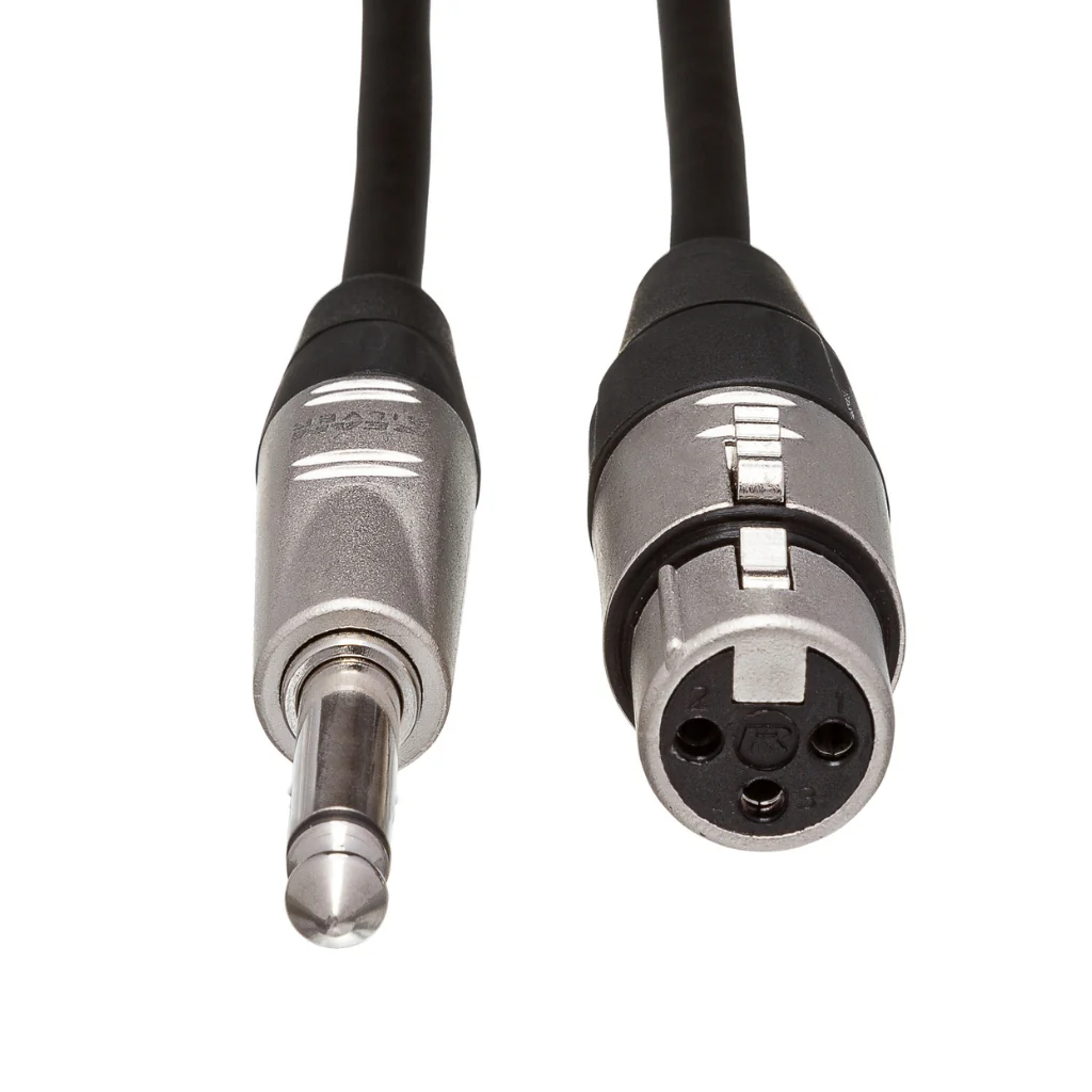 Hosa Technology REAN XLR3F to 1/4 in TS Pro Unbalanced Interconnect Cable 10ft - Image 3
