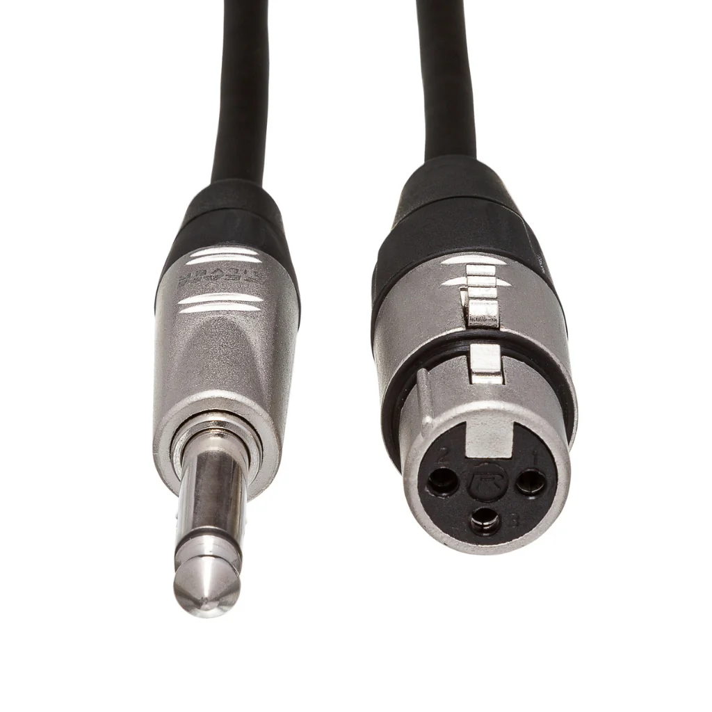 Hosa Technology REAN XLR3F to 1/4 in TS Pro Unbalanced Interconnect Cable 20ft - Image 3