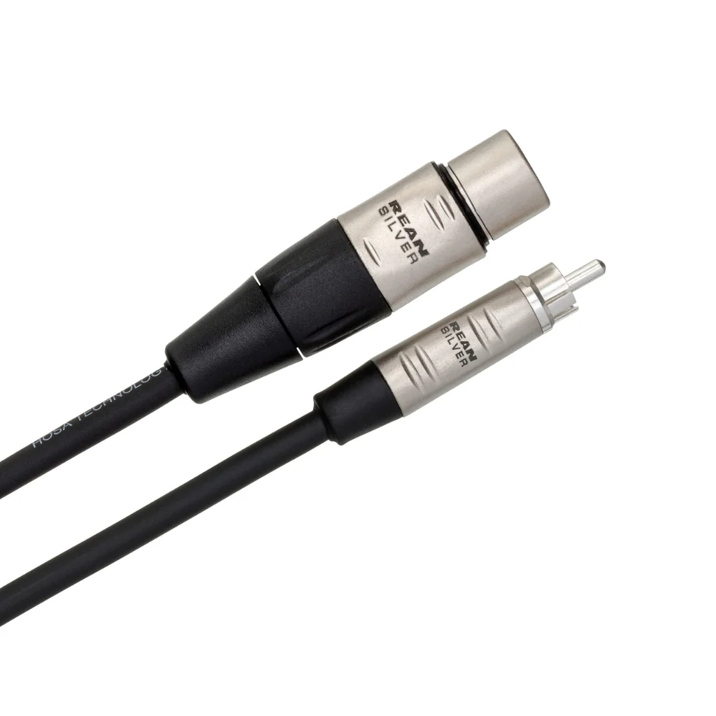 Hosa Technology REAN XLR3F to RCA Pro Unbalanced Interconnect Cable 20ft - Image 2