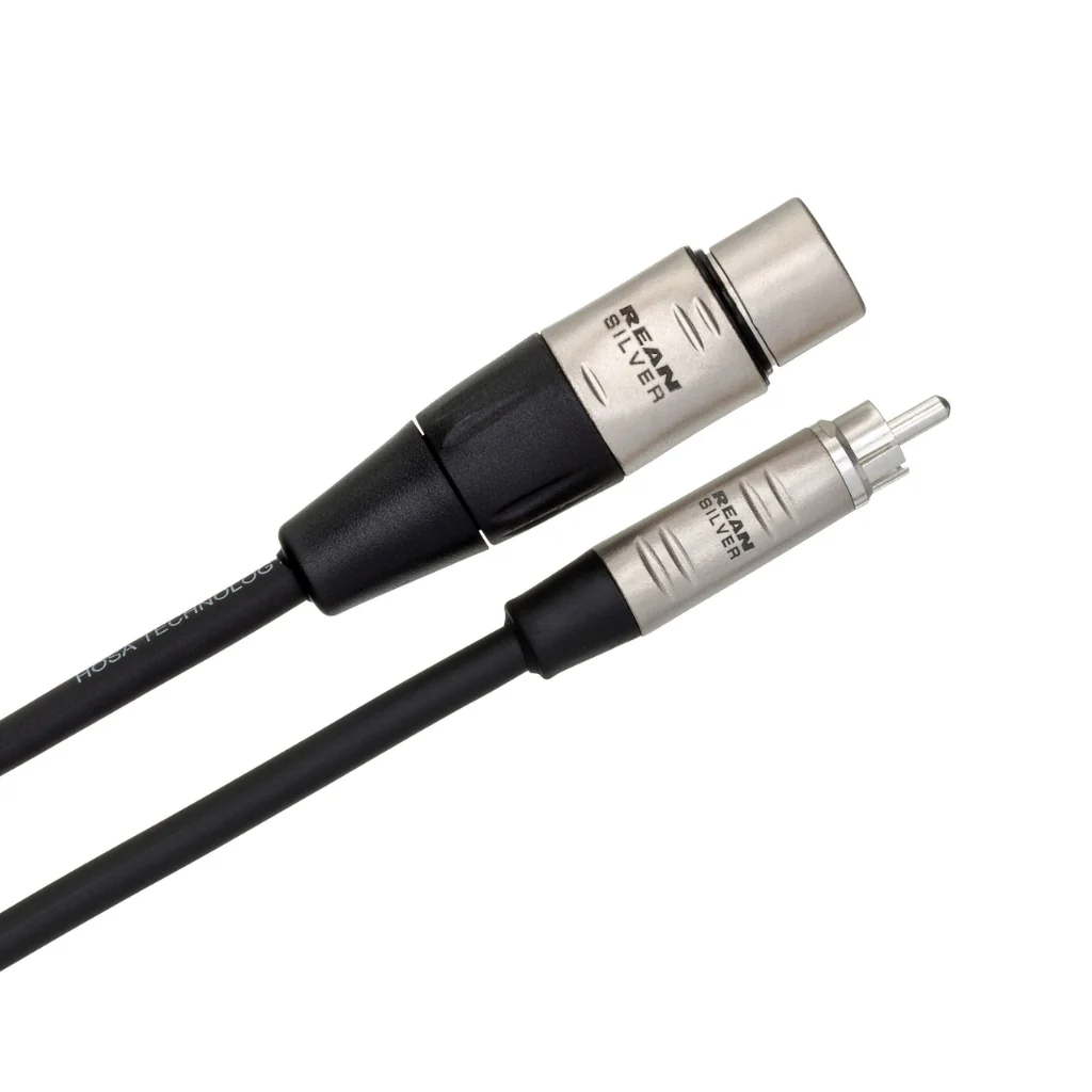 Hosa Technology REAN XLR3F to RCA Pro Unbalanced Interconnect Cable 3ft - Image 2