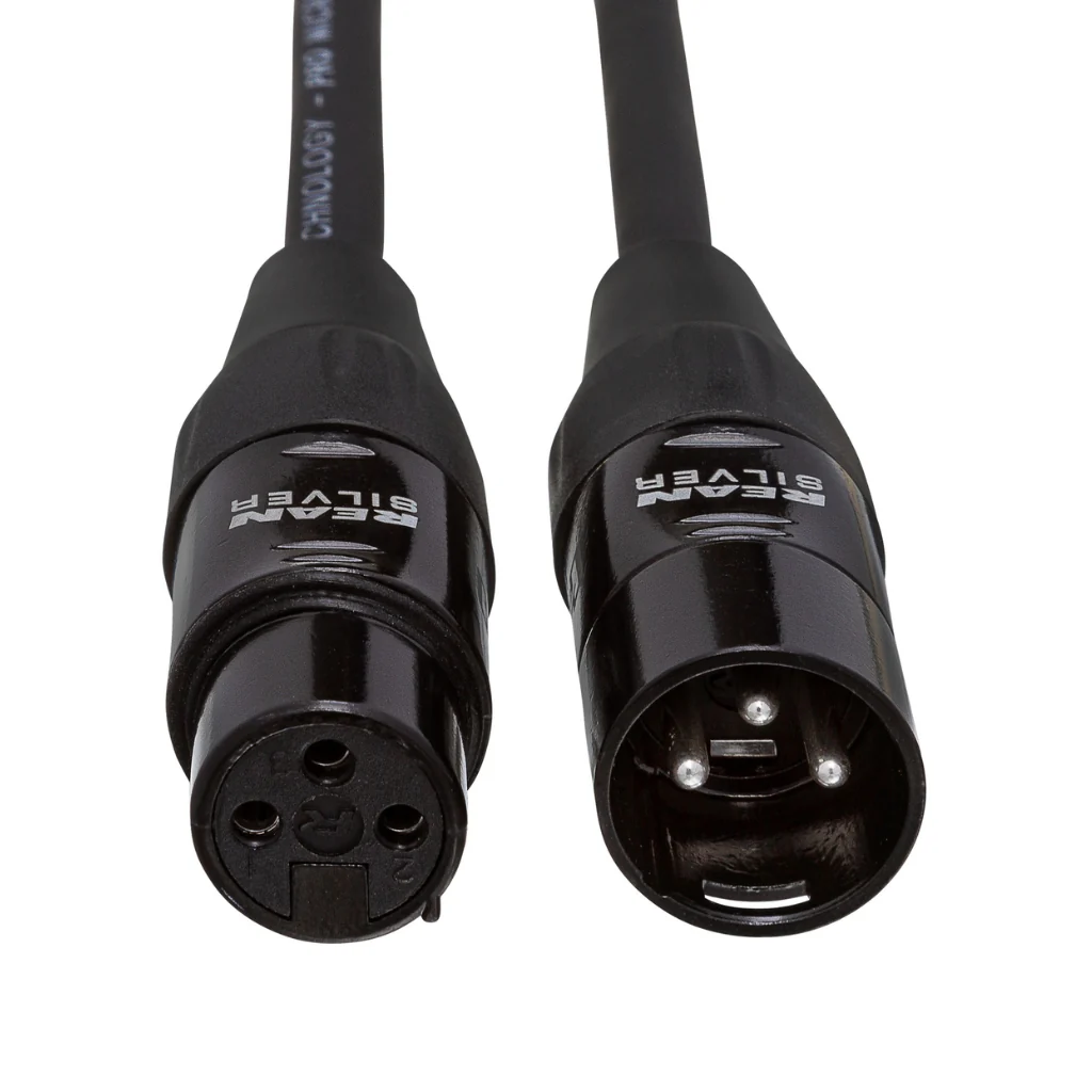 Hosa Technology REAN XLR3F to XLR3M Pro Microphone Cable 5ft - Image 3