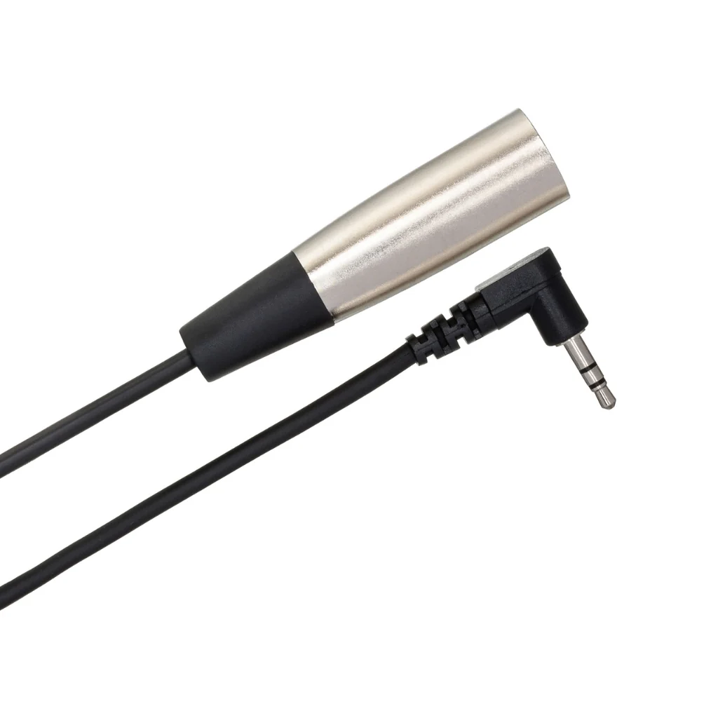 Hosa Technology Right-angle 3.5 mm TRS to XLR3M Microphone Cable 10ft - Image 2