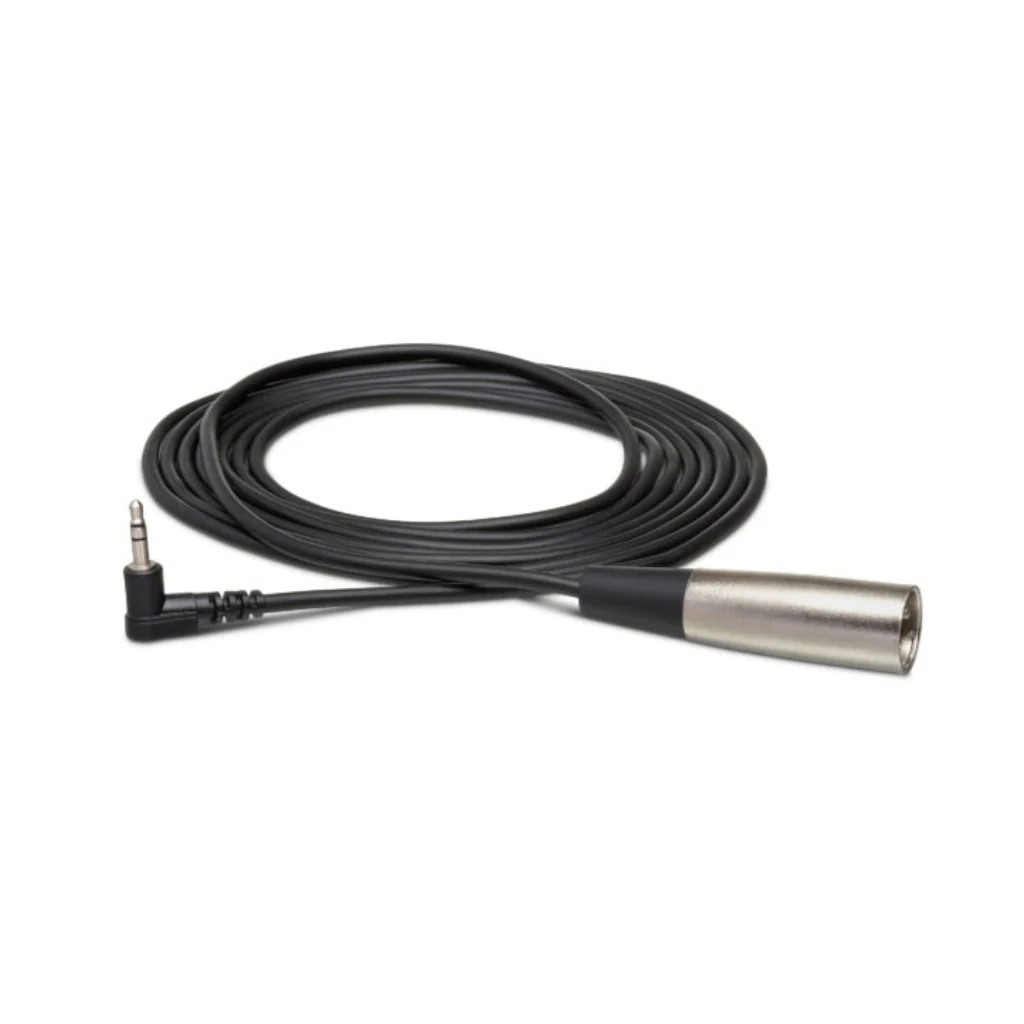 Hosa Technology Right-angle 3.5 mm TRS to XLR3M Microphone Cable 5ft