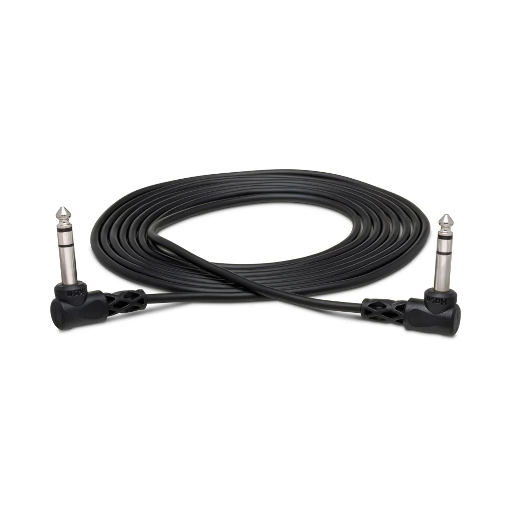 Hosa Technology Right-Angled 1/4 in TRS to Same Balanced Interconnect Cable