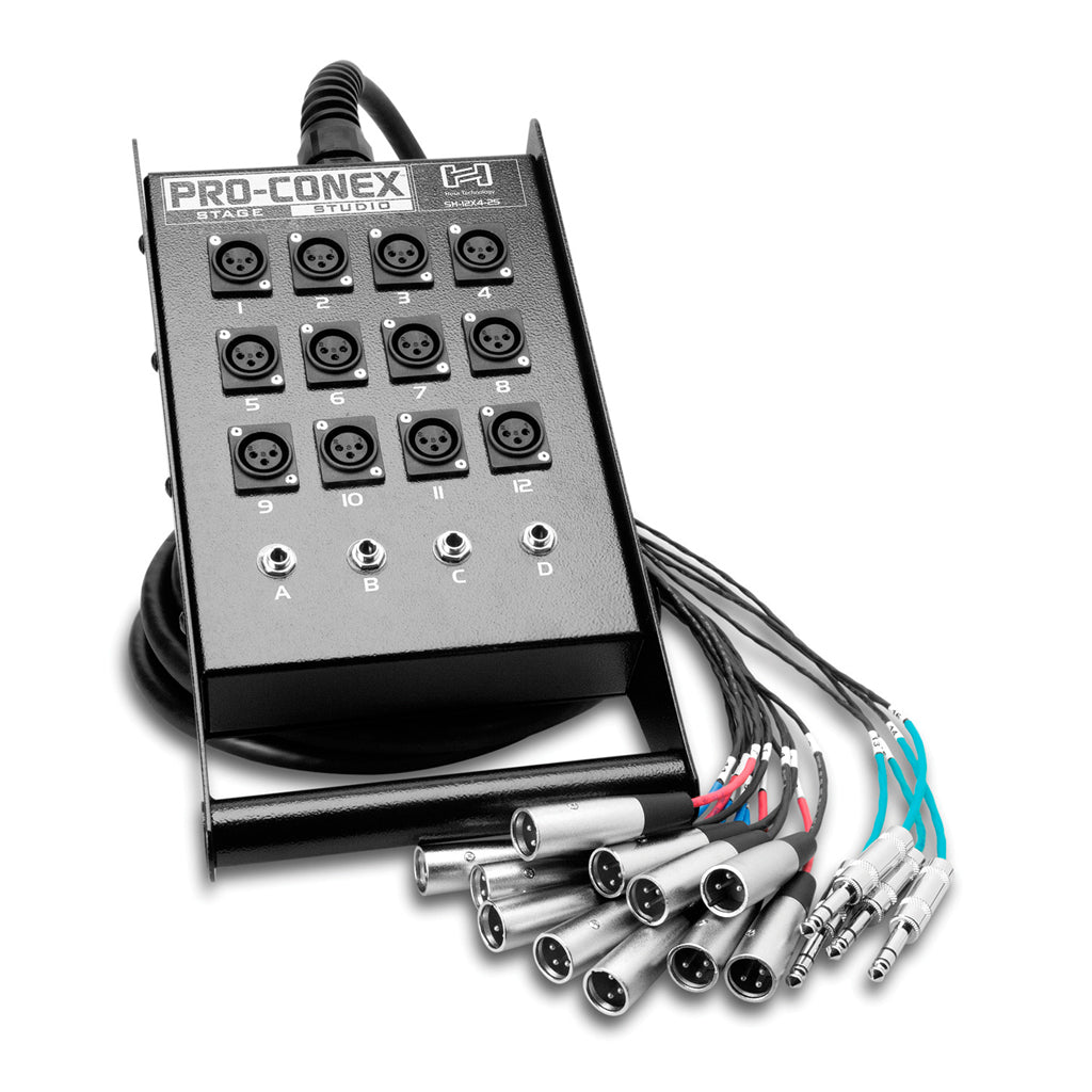 Hosa Technology Stage Box Non-Lock 12X4 25Ft